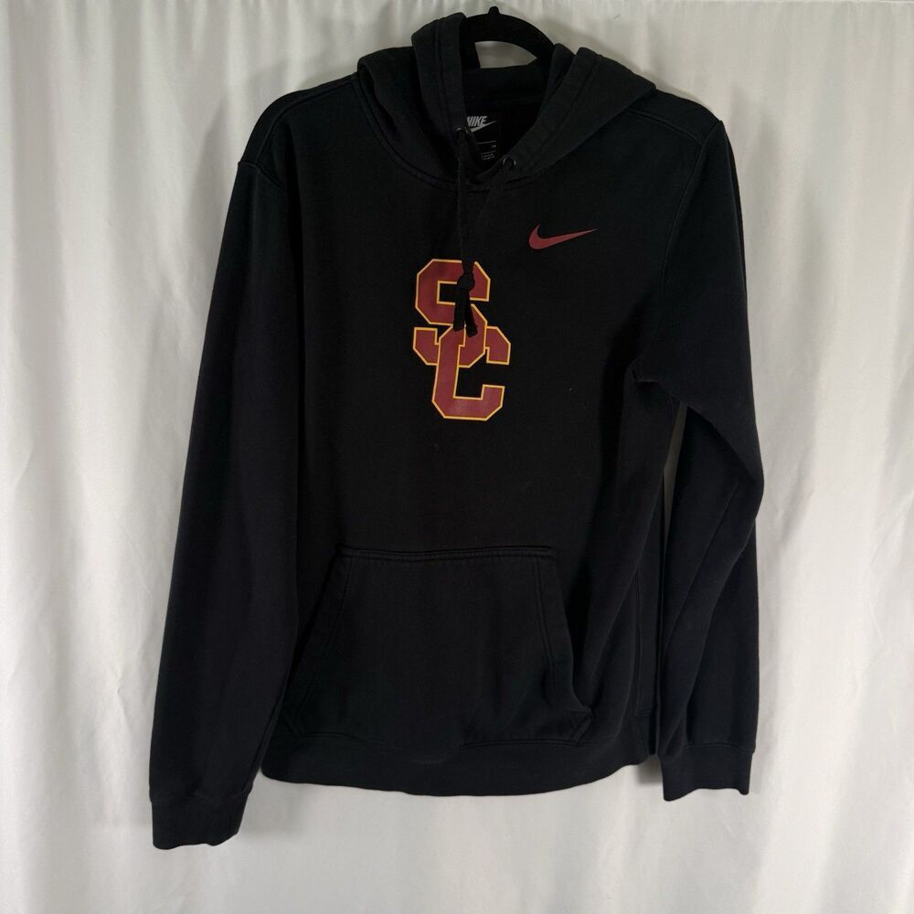 University Of South Carolina Sweatshirt Men's Small Nike Black Hooded Long Slv